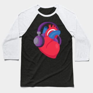 I love Music Heart - Music Lover Gift Baseball T-Shirt